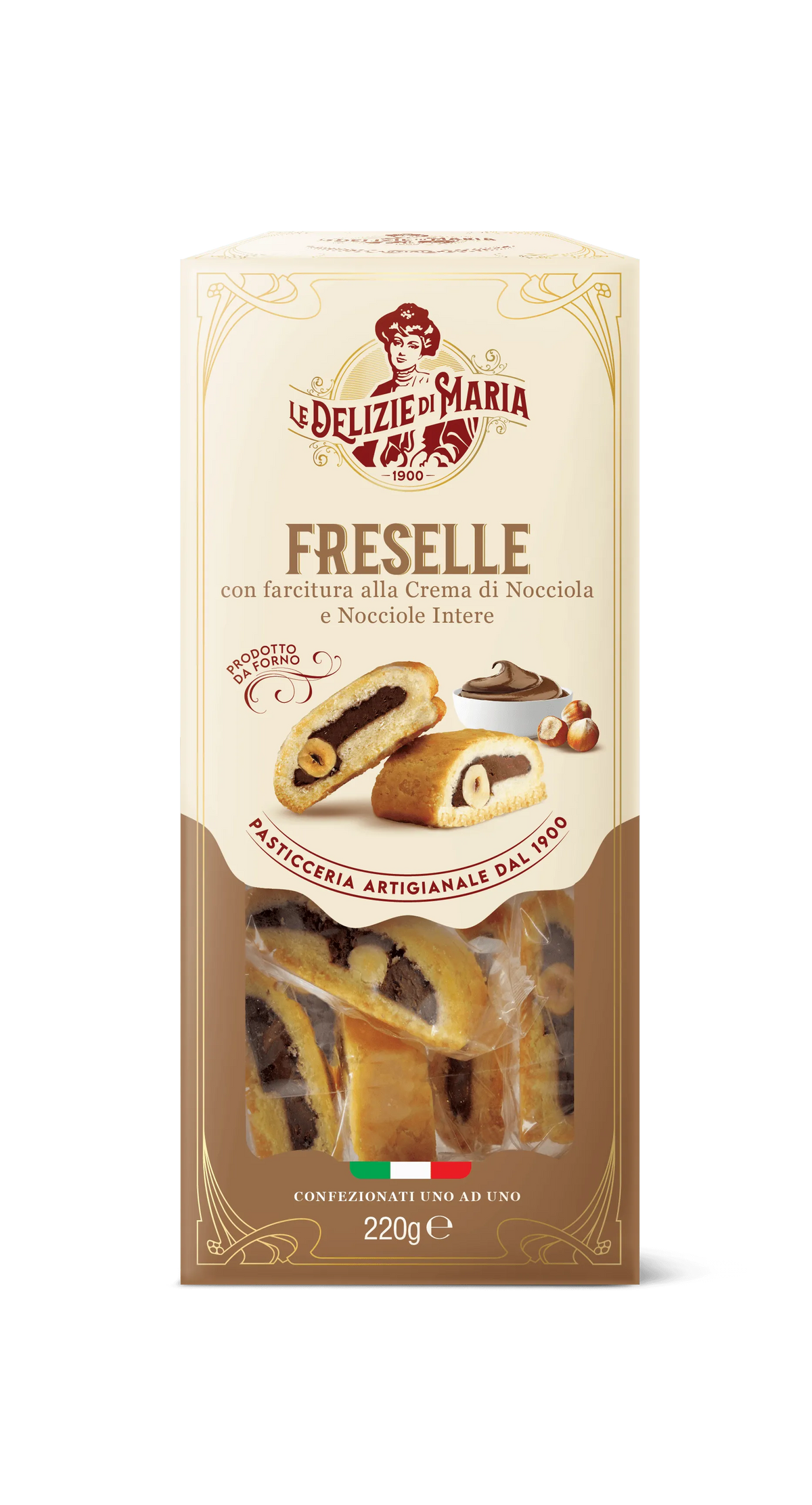 Le Delizie di Maria Freselle alla Crema di Nocciola & Nocciole 220g