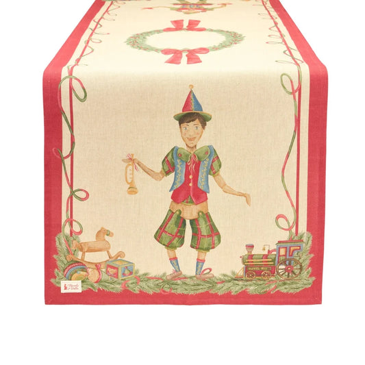 Runner vintage toys 50x150 CM - Nuvole di stoffa