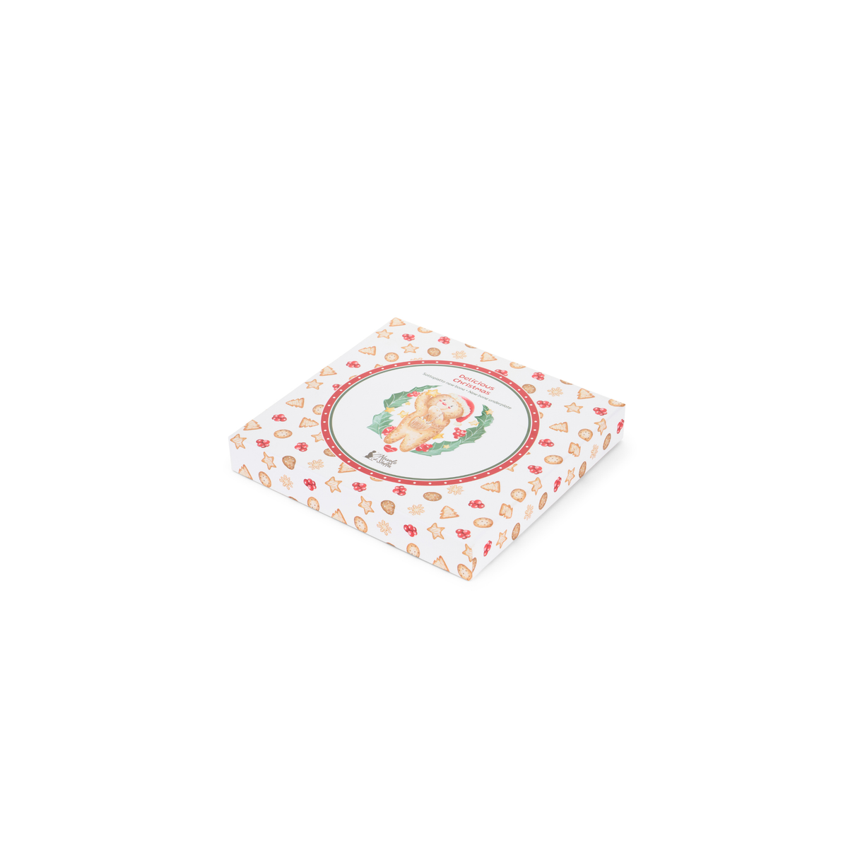 Sottopentola delicious christmas con giftbox 20x21 cm - Nuvole di stoffa