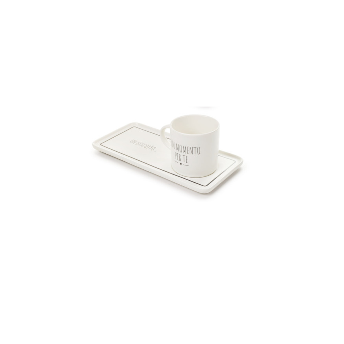 Assortimento tazza 160 ML con vassoio My Home - Nuvole di stoffa