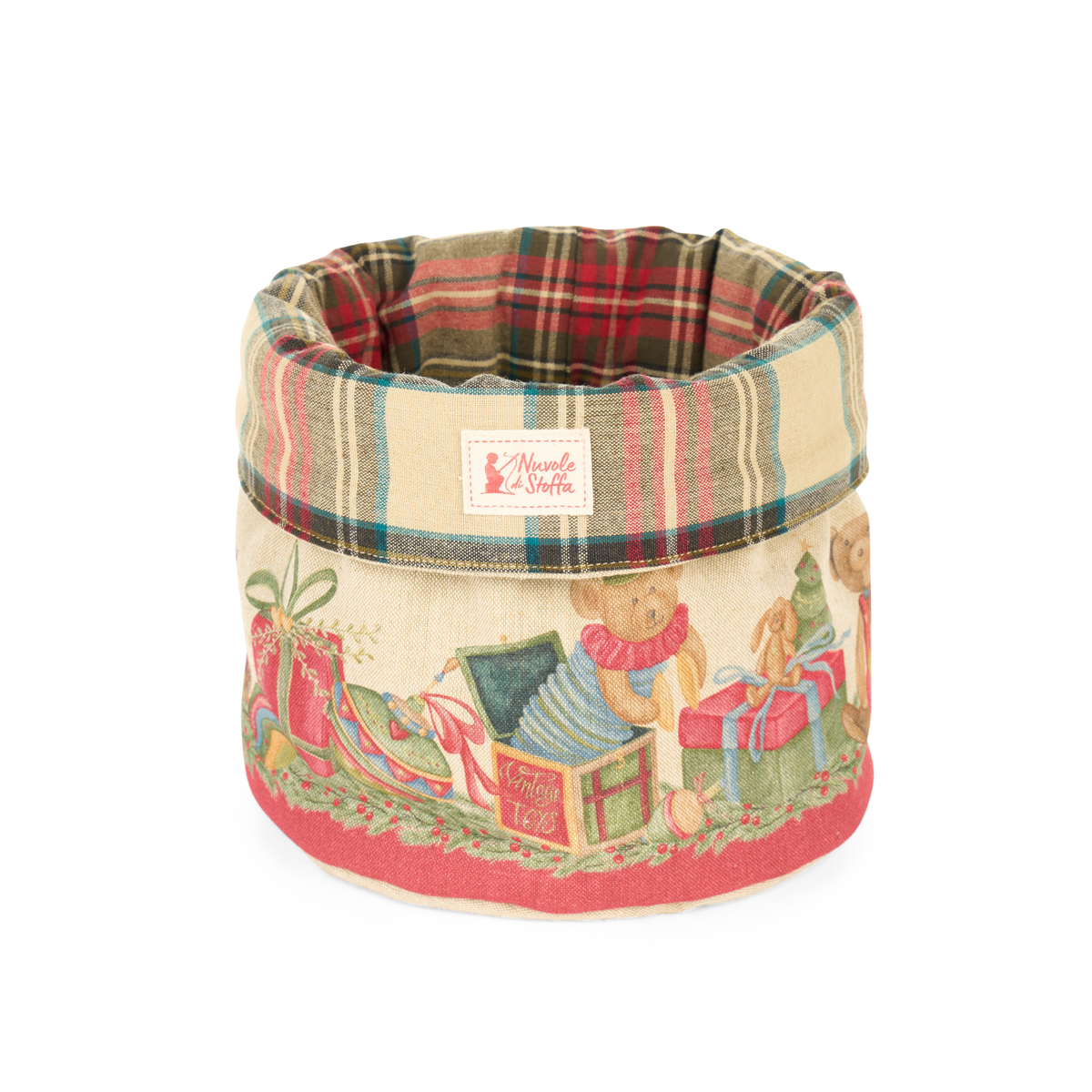Cestino vintage toys 23x20 CM - Nuvole di stoffa
