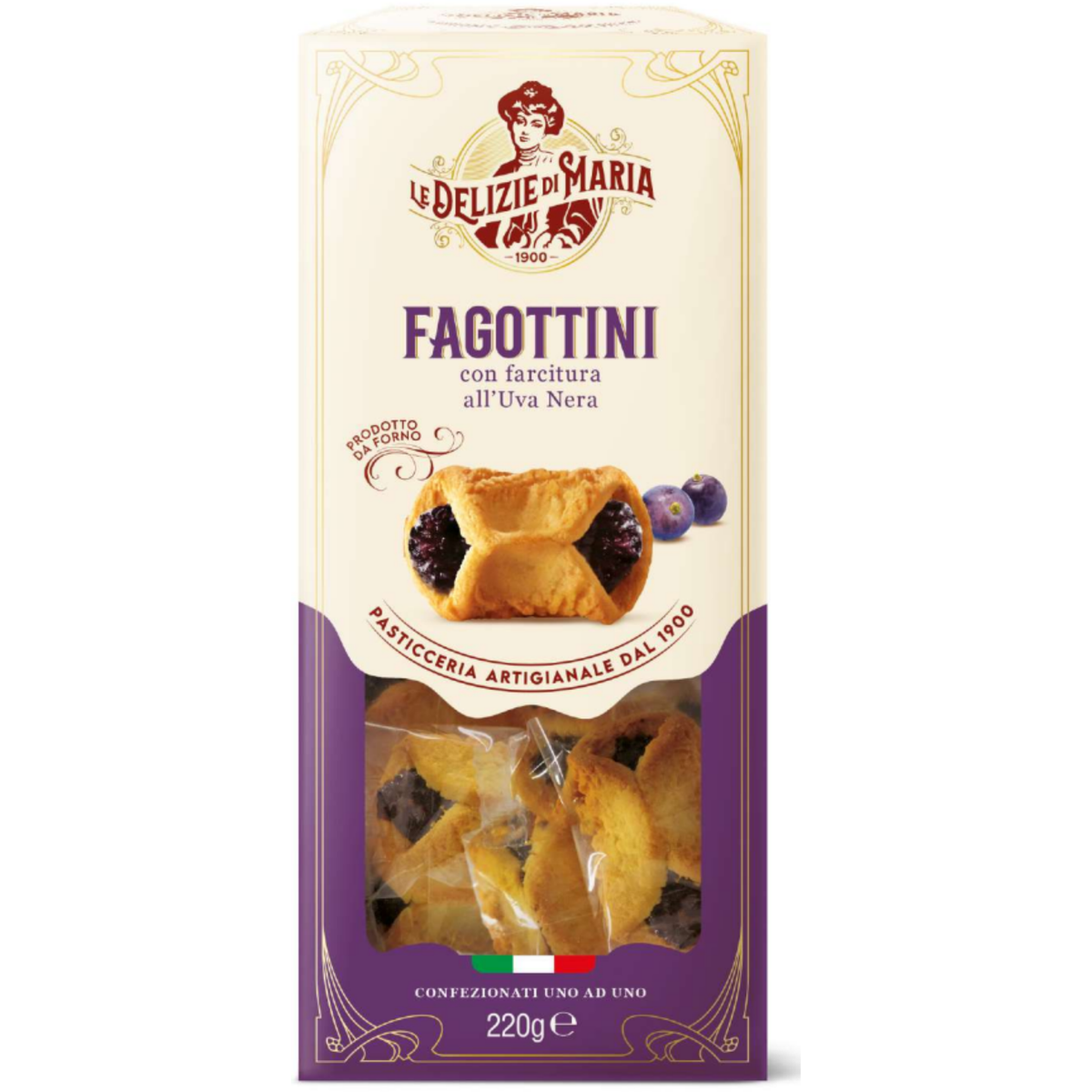 Le Delizie di Maria Fagottini all'Uva Nera 220g