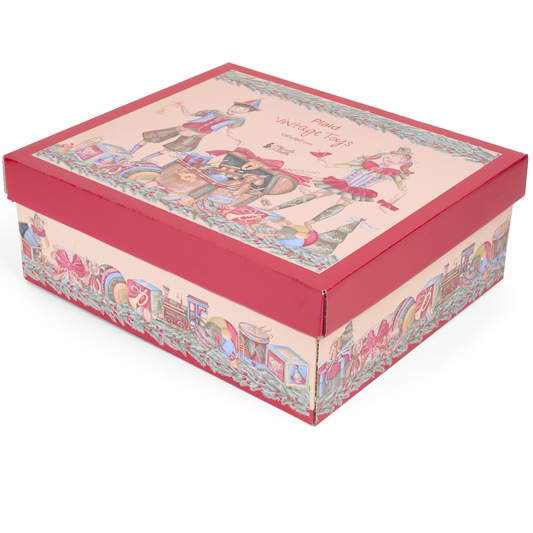 Plaid con giftbox vintage toys 130x160cm - Nuvole di stoffa