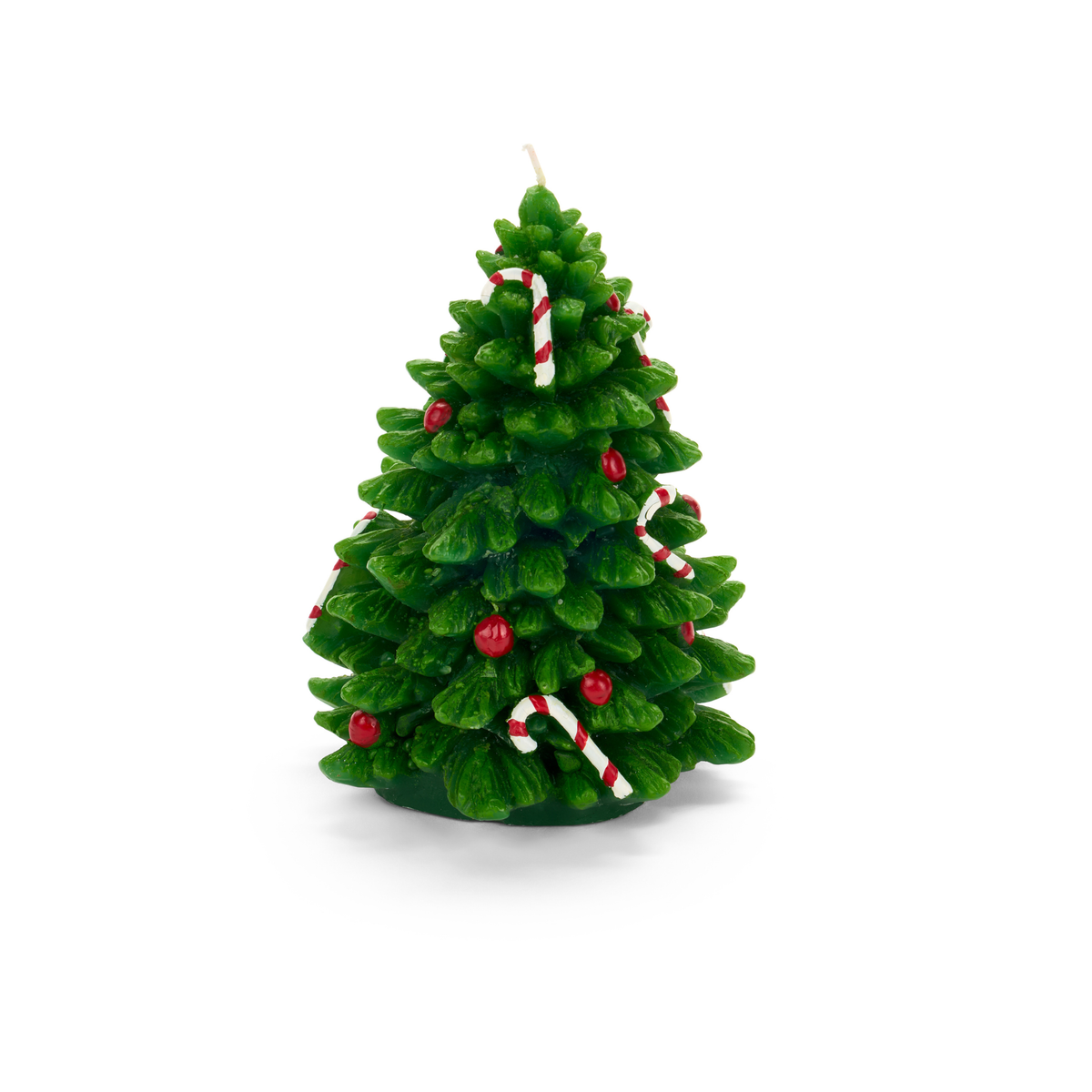 Candela albero natale con candy cane h15 - Nuvole di stoffa