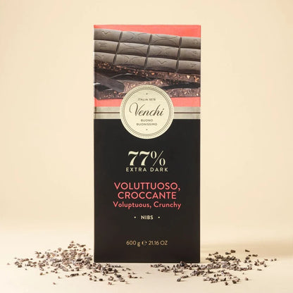 Venchi Maxi Tavoletta 77% Nibs 600g