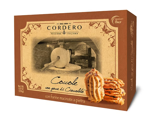 Cordero Biscotti Coccole con Gocce di Cioccolato 250g