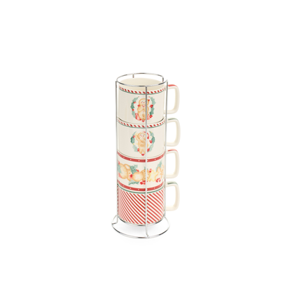 Set 4 tazze con expo e giftbox delicious christmas - Nuvole di stoffa