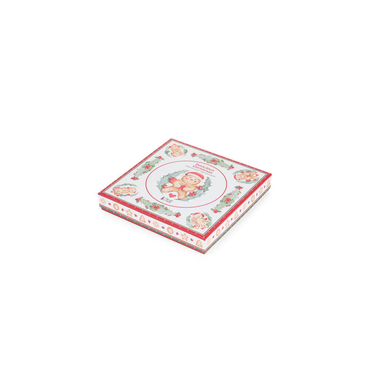 Set 2 piattino dolce/frutta delicious xmas con giftbox - Nuvole di stoffa