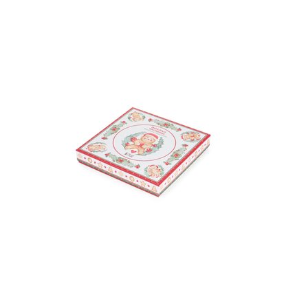 Set 2 piattino dolce/frutta delicious xmas con giftbox - Nuvole di stoffa