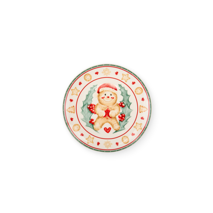Set 2 piattino dolce/frutta delicious xmas con giftbox - Nuvole di stoffa