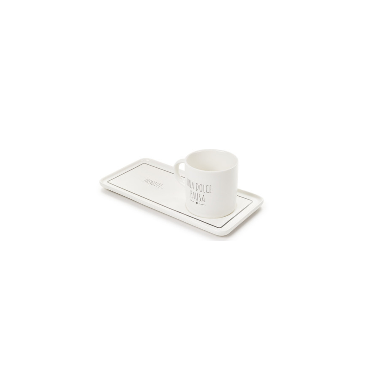 Assortimento tazza 160 ML con vassoio My Home - Nuvole di stoffa