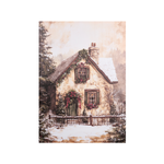 Assortimento quadro canvas baita innevata 50x70cm - Nuvole di stoffa