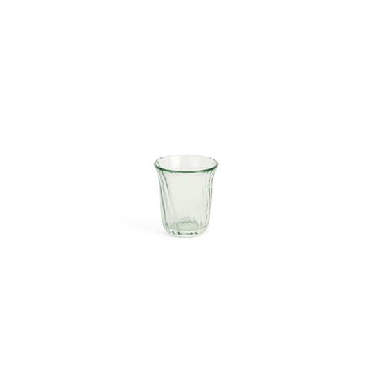 Bicchiere vetro verde d.8.8x9.8 cm - Nuvole di stoffa
