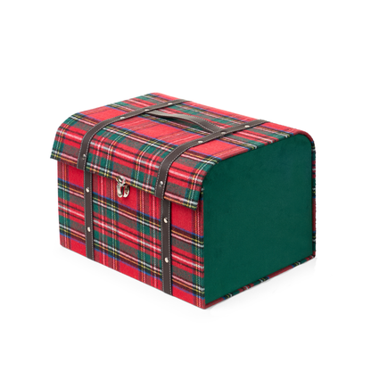 Set 2 baule tartan lati in velluto 34.5/38.5 cm - Nuvole di stoffa