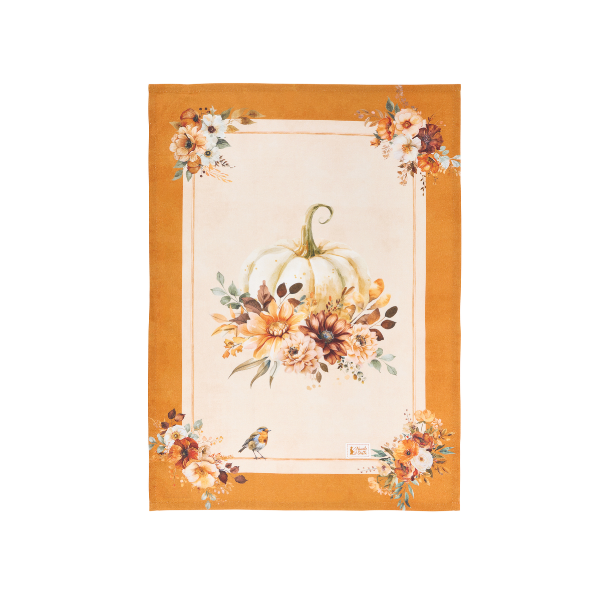 Assortimento strofinacci racconti autunno in cotone 50x70cm - Nuvole di stoffa