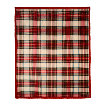 Plaid con giftbox tartan 130x160cm - Nuvole di stoffa