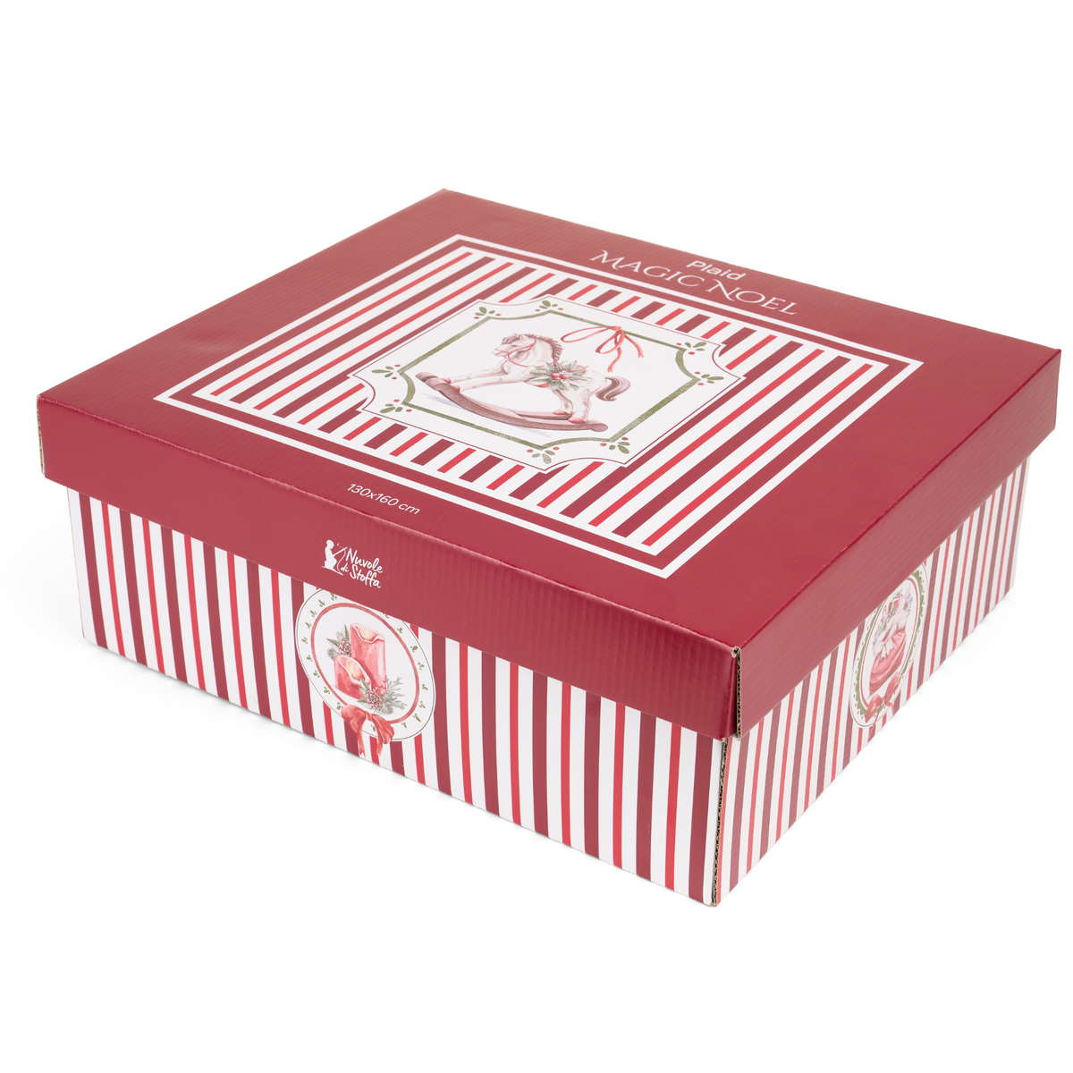 Assortimento plaid con giftbox magic noel 130x160cm - Nuvole di stoffa