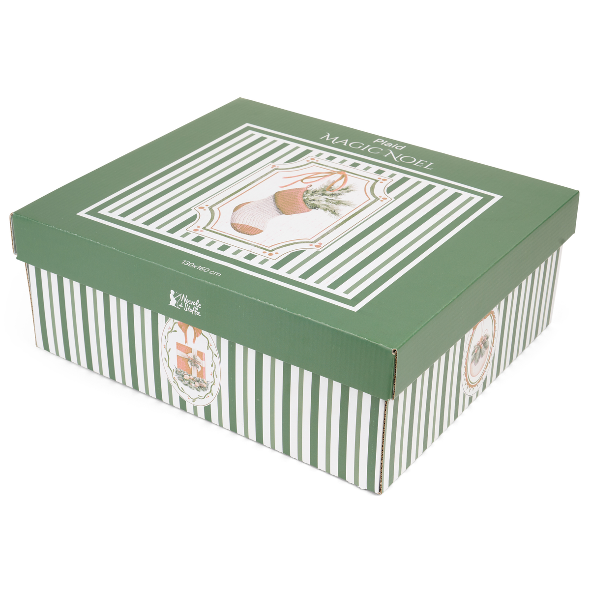 Assortimento plaid con giftbox magic noel 130x160cm - Nuvole di stoffa