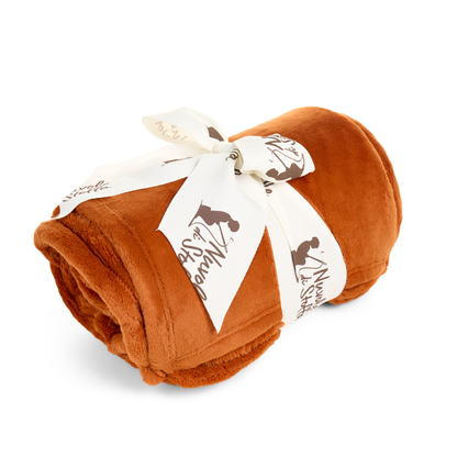 Ass plaid ocra/terracotta/verde 130x160 - Nuvole di stoffa