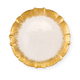 Sottopiatto bordo oro con contorno d.33 - Nuvole di stoffa