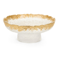 Portafrutta bordo oro d.26x10.5 cm - Nuvole di stoffa