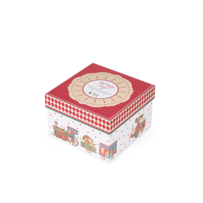 Set 2 tazzina con piattino in ceramica  con scatola regalo vintage toys - Nuvole di stoffa