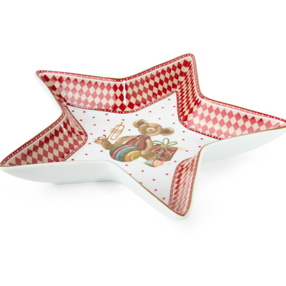 Piatto Stella vintage toys 26.5x3.8 cm - Nuvole di stoffa