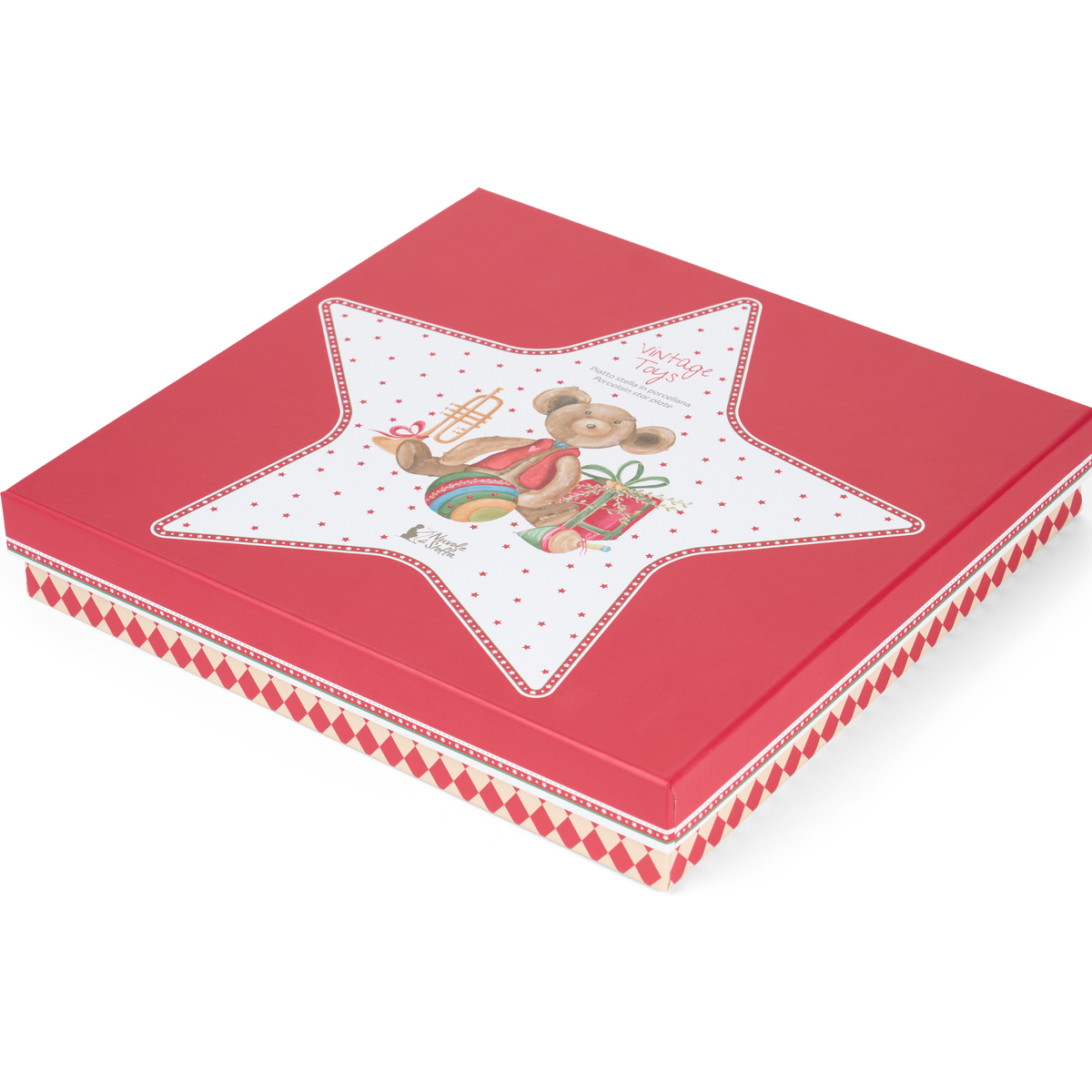 Piatto Stella vintage toys 26.5x3.8 cm - Nuvole di stoffa