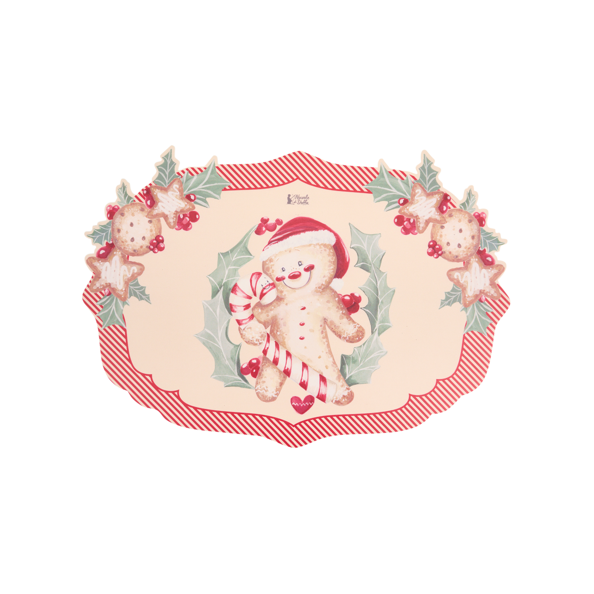Tovaglietta Americana in Vinile  Delicious Christmas 51/38 Cm - Nuvole di stoffa
