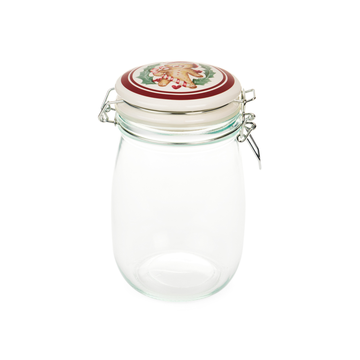 Barattolo vetro borosilicato delicious xmas con scatola 1000ml - Nuvole di stoffa