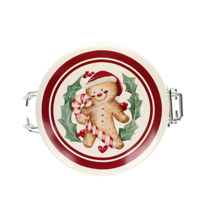Barattolo vetro borosilicato delicious xmas con scatola 1000ml - Nuvole di stoffa