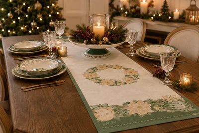 Runner in cotone silent gold 50x150 cm - Nuvole di stoffa