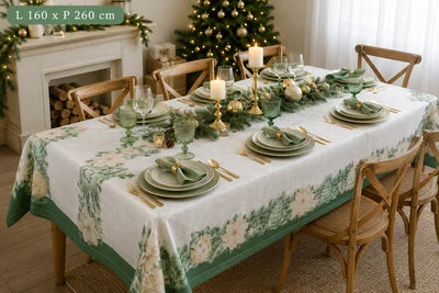Tovaglia in cotone silent gold 160x260 cm - Nuvole di stoffa